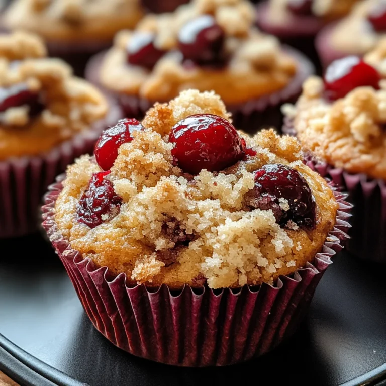 Cherry Cobbler Muffins