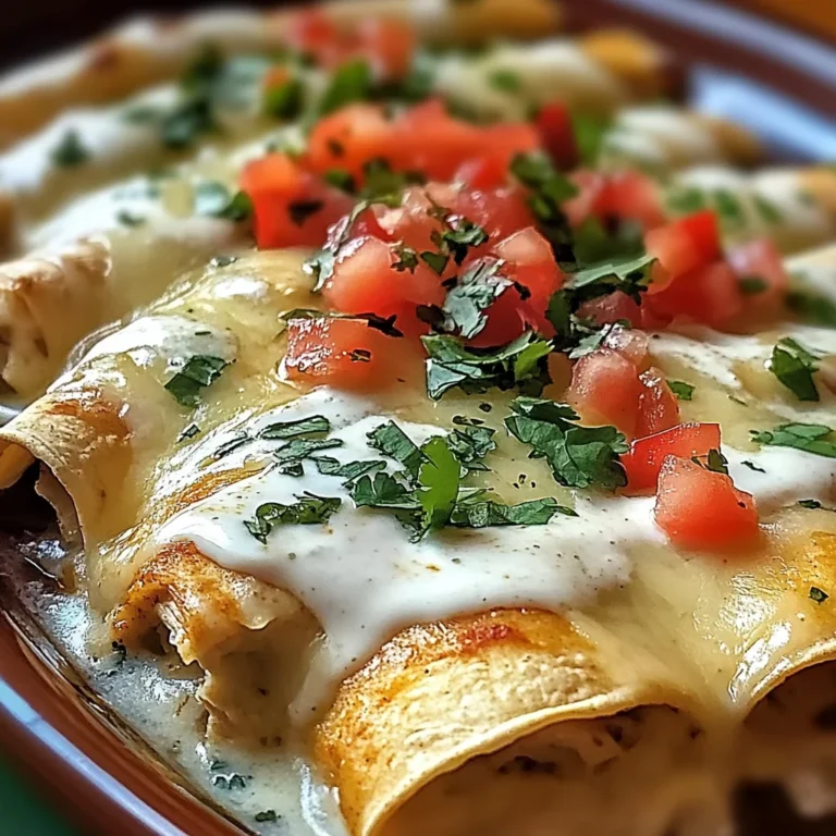 Chicken Enchiladas with Sour Cream White Sauce