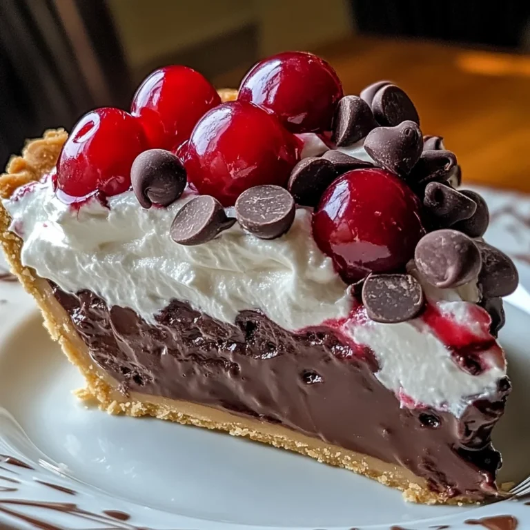 Chocolate Cherry Cream Pie