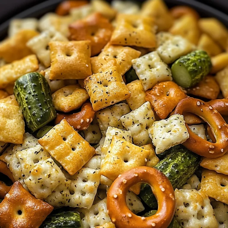 Dill Pickle Chex Mix: A Tangy Snack Sensation