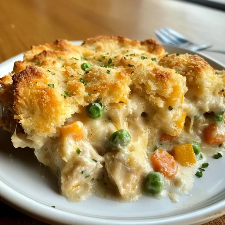 Easy Chicken Cobbler Dinner Casserole