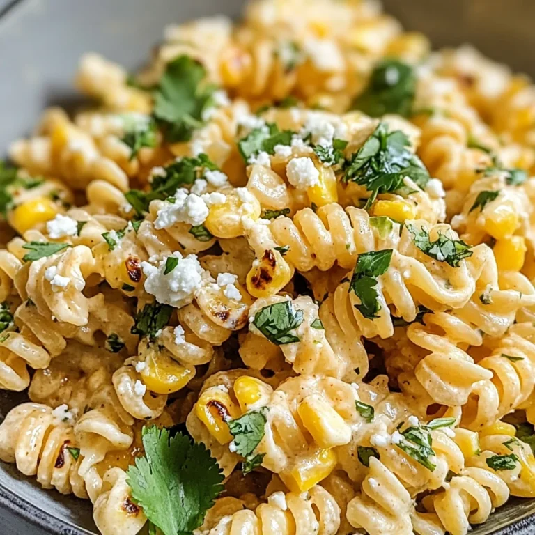 Easy Mexican Street Corn Pasta Salad