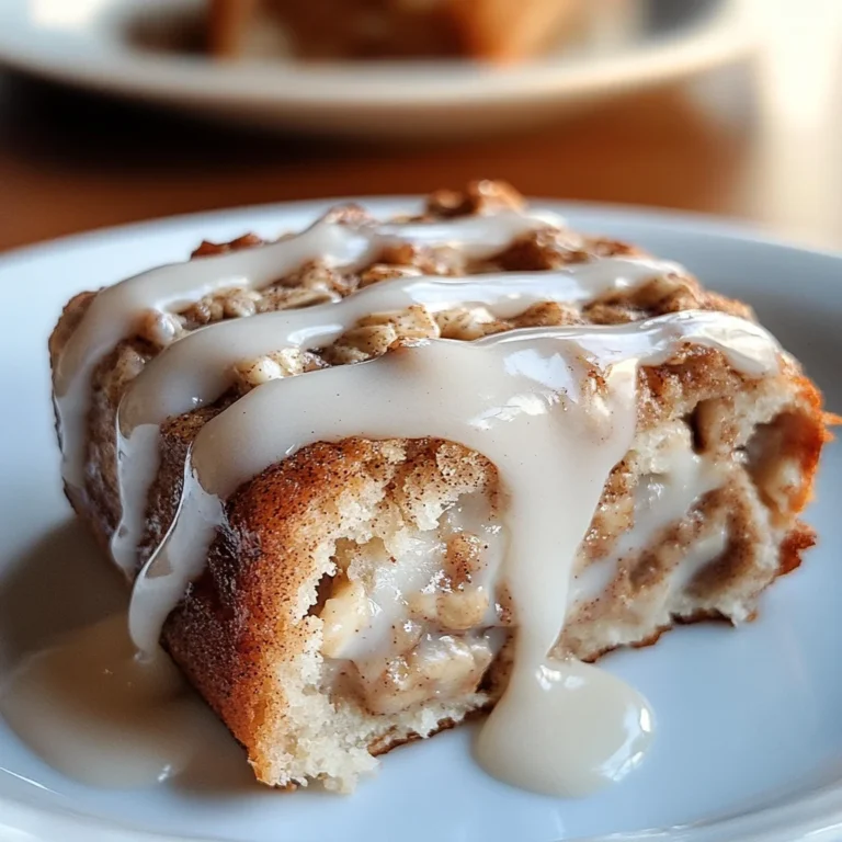 High-Protein Cinnamon Roll Baked Oatmeal
