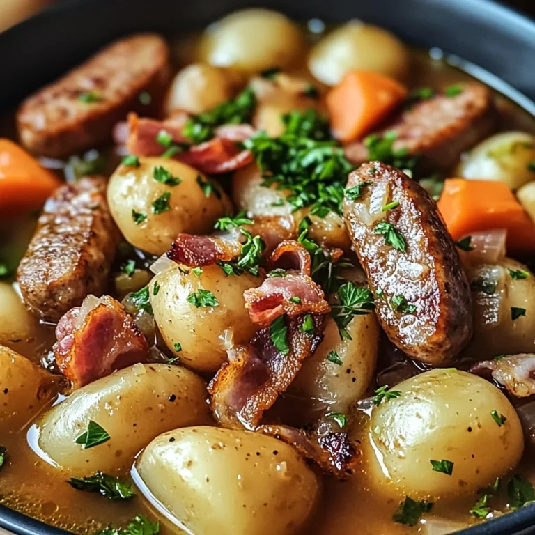 Irish Sausage and Bacon Stew