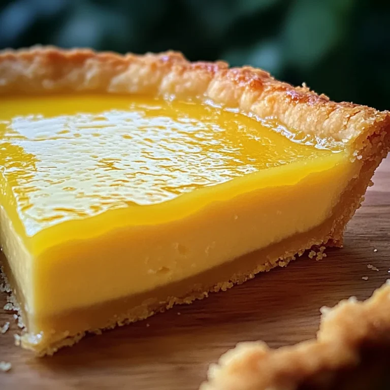 Lemon Custard Tart