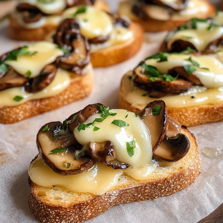 Mushroom & Brie Crostini