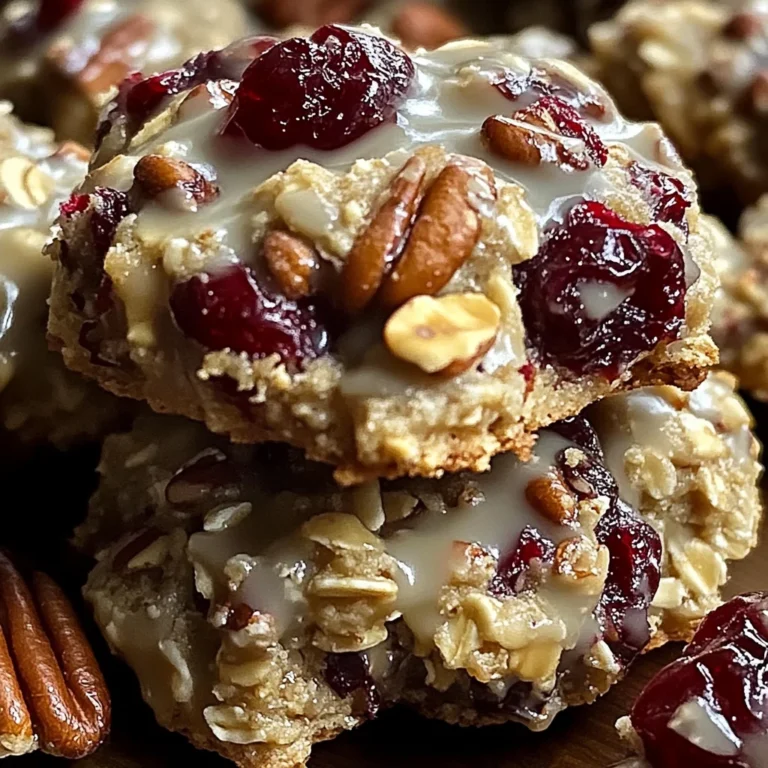 No-Bake Cranberry Pecan Praline Cookies