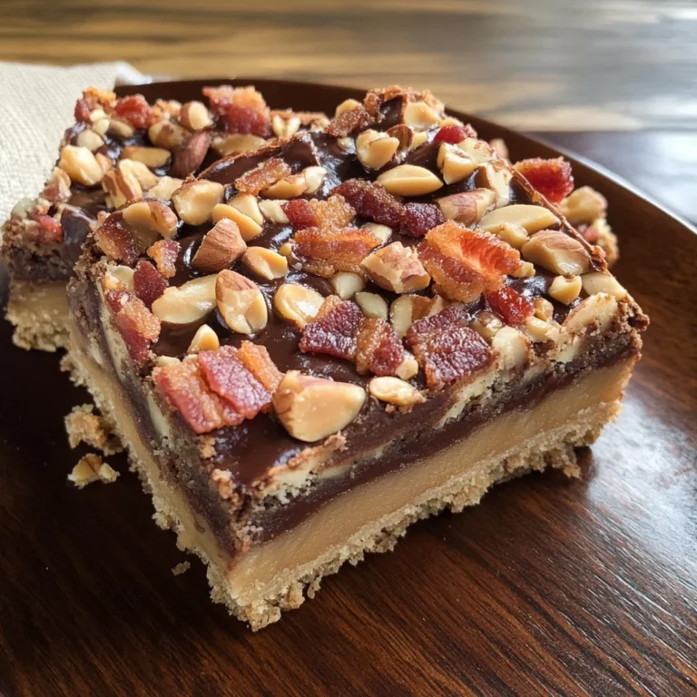 Peanut Butter-Turkey Bacon Bars