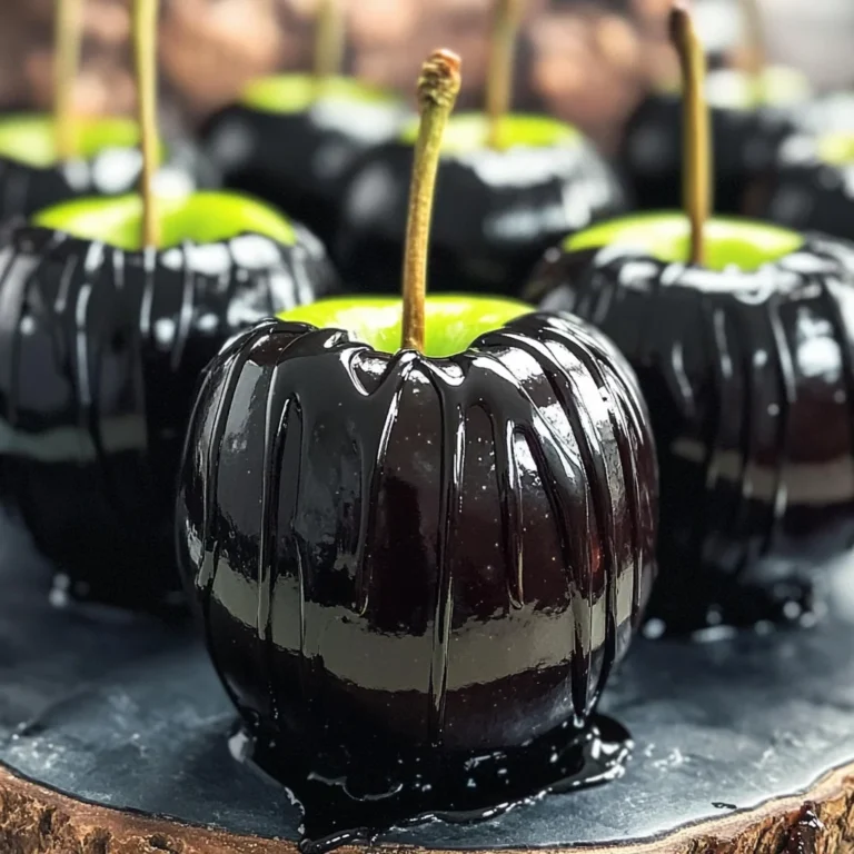 Poison Toffee Apples for Halloween