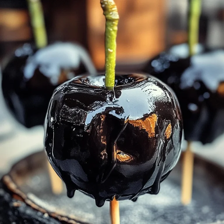 Poison Toffee Apples for Halloween