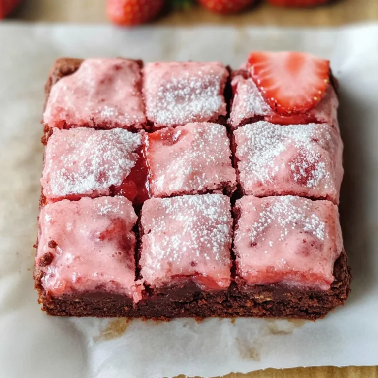 Strawberry Brownies