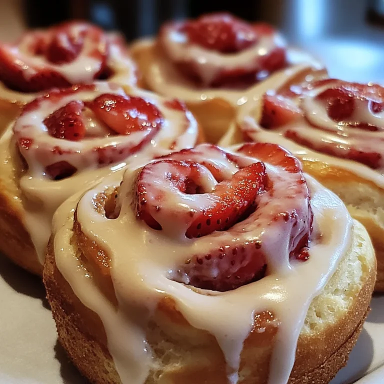 Strawberry Cheesecake Cinnabon Rolls