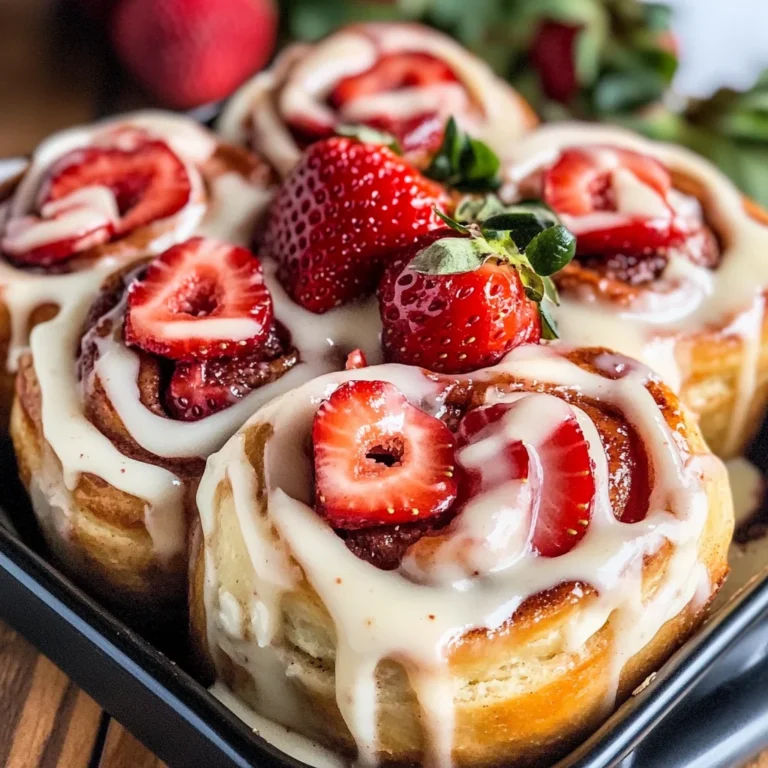 Strawberry Cheesecake Cinnabon Rolls Recipe