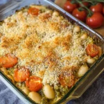 White Bean and Pesto Bake