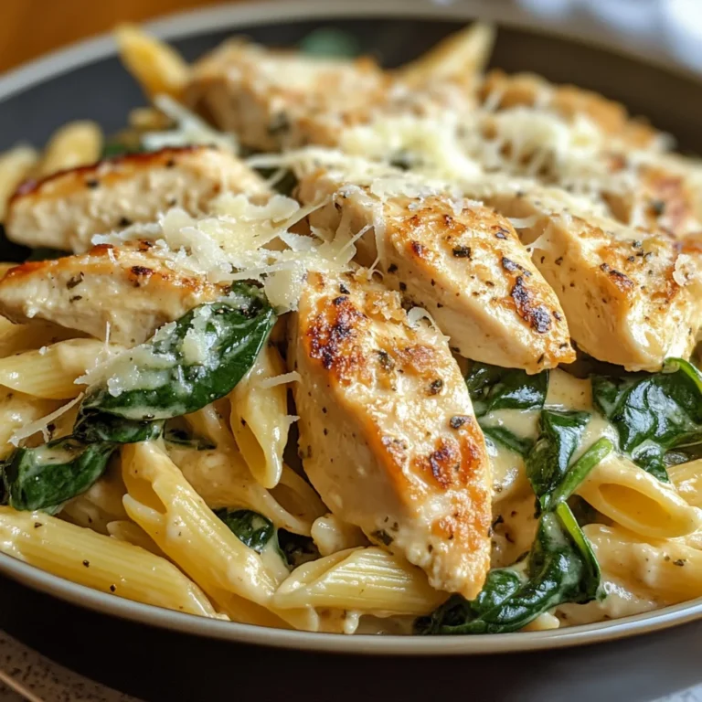 Chicken Spinach Penne