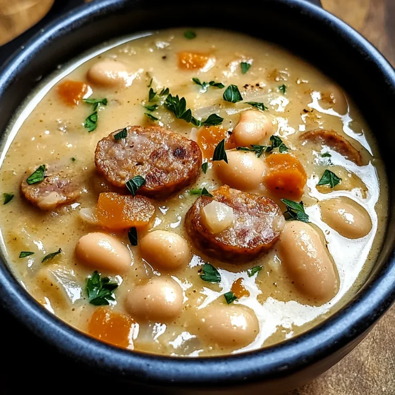 Creamy Bean Soup with Sausage