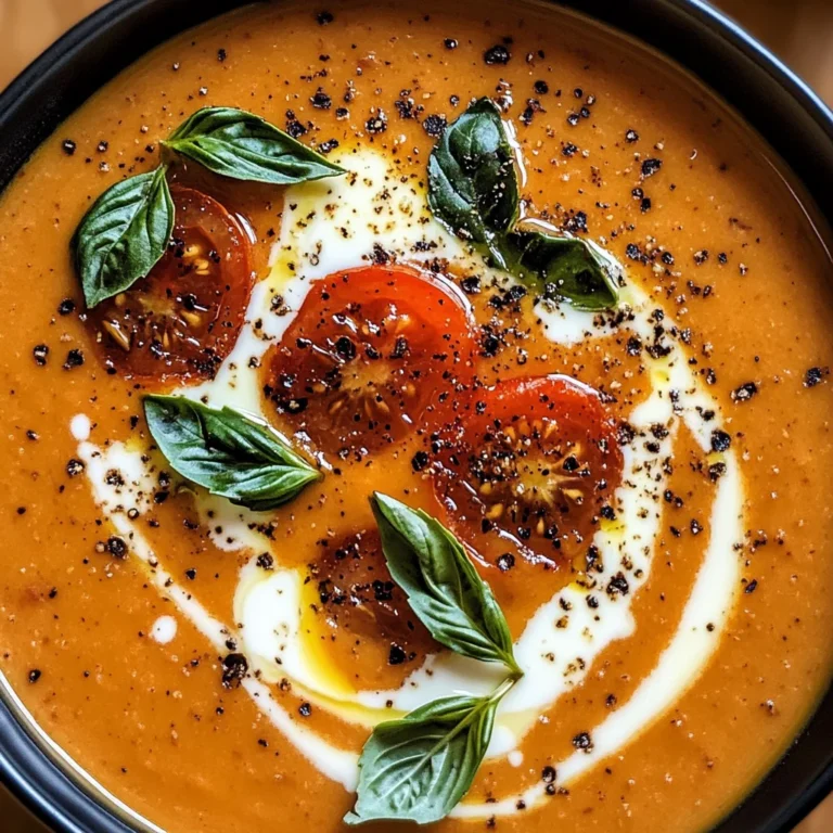Creamy Roasted Garlic Tomato Soup