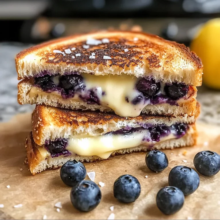 Crispy Blueberry Grilled Cheese