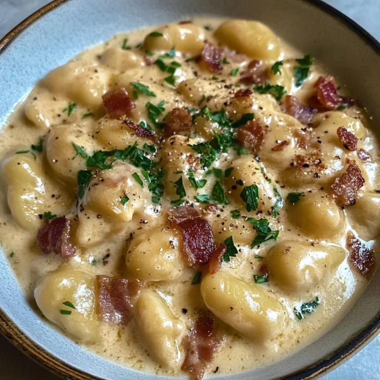 Easy Creamy Brie and Bacon Gnocchi Recipe