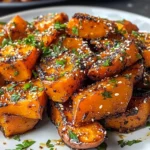 Honey Chili Smashed Sweet Potatoes