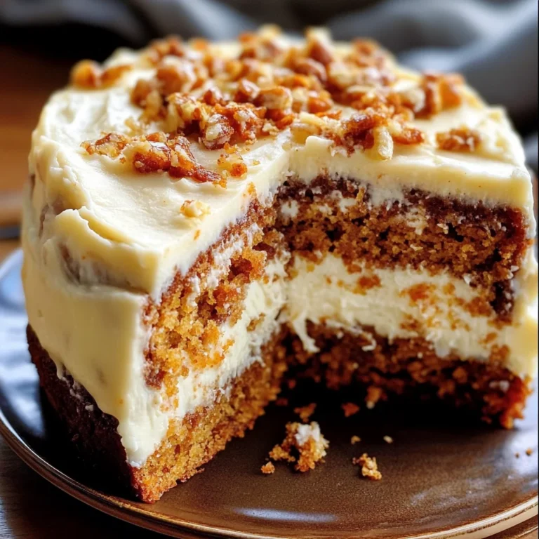 Honeybun Carrot Cake with Cheesecake Filling