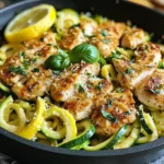 Lemon Garlic Chicken Zoodles