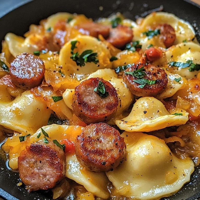 Pierogi Sausage Skillet