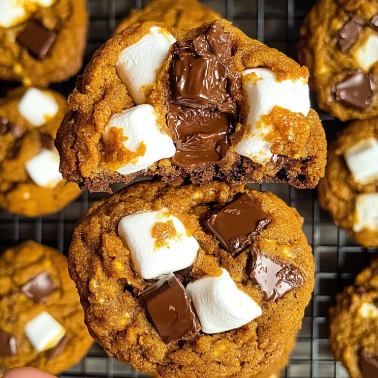 Pumpkin S'mores Cookies