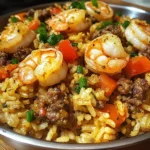 Shrimp Dirty Rice Skillet