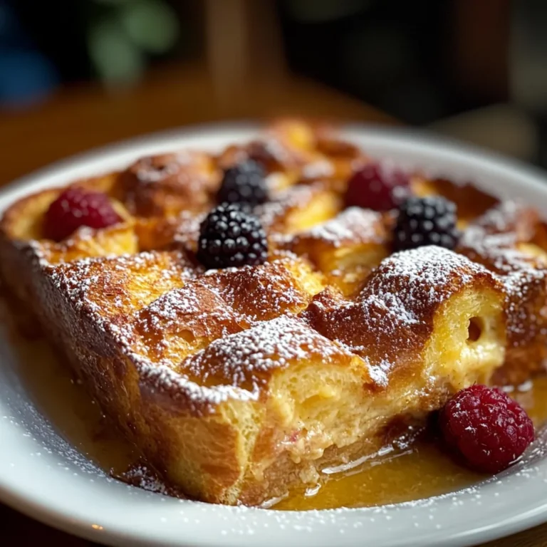 croissant french toast casserole