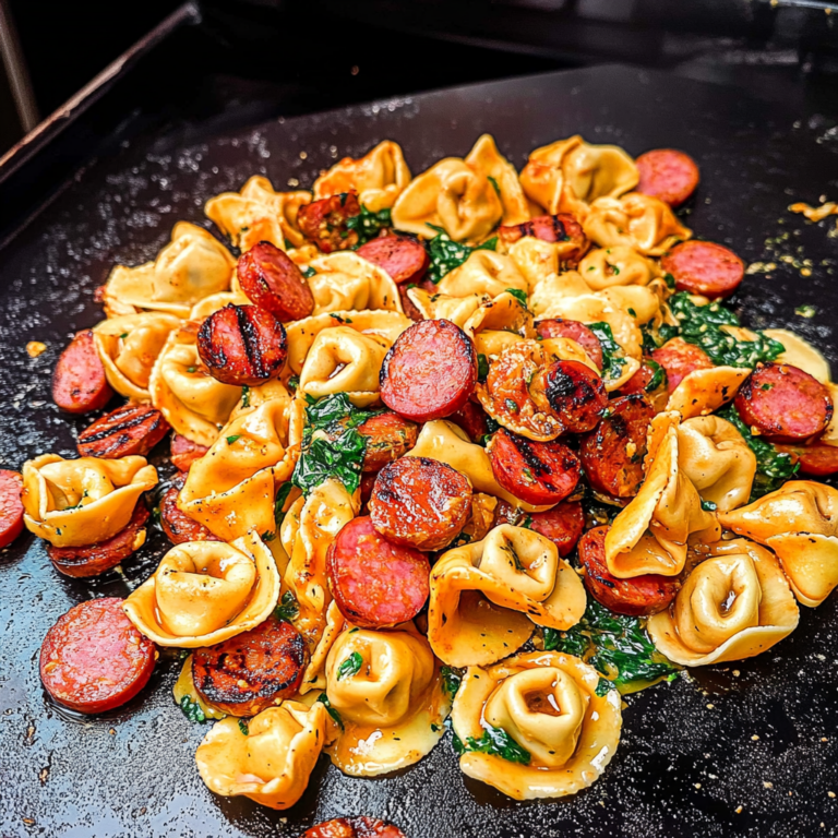 Ultimate Blackstone Grilled Kielbasa & Tortellini Recipe
