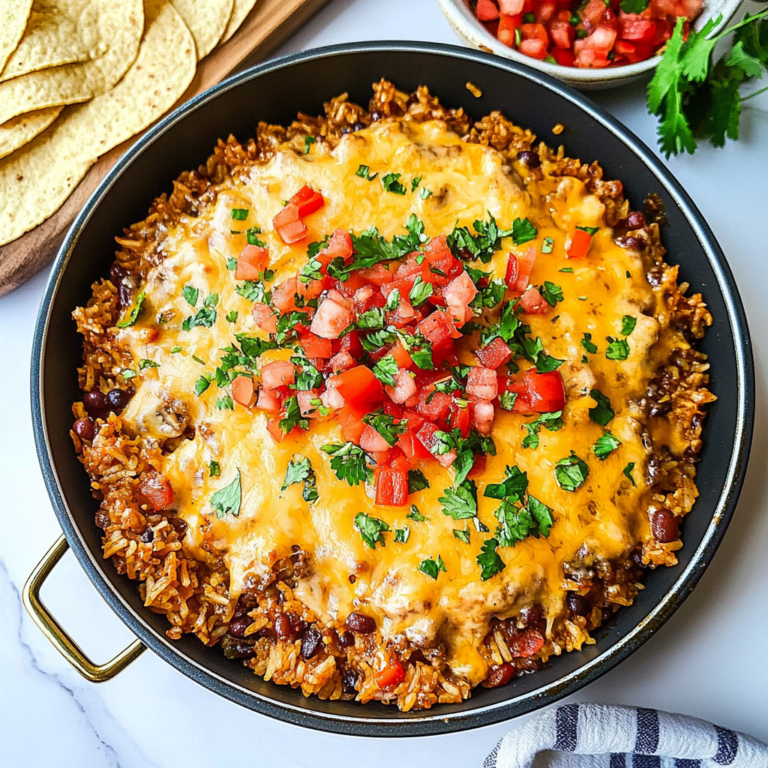Irresistible Cheesy Taco Rice Recipe in 30 Minutes!