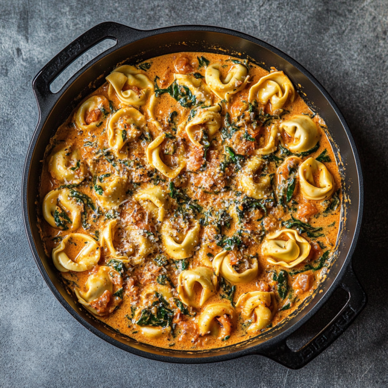 Irresistible Creamy Spinach Tomato Tortellini Recipe