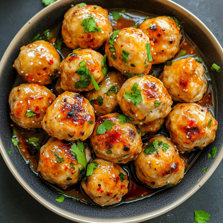 Irresistible Easy Thai Baked Chicken Meatballs Recipe