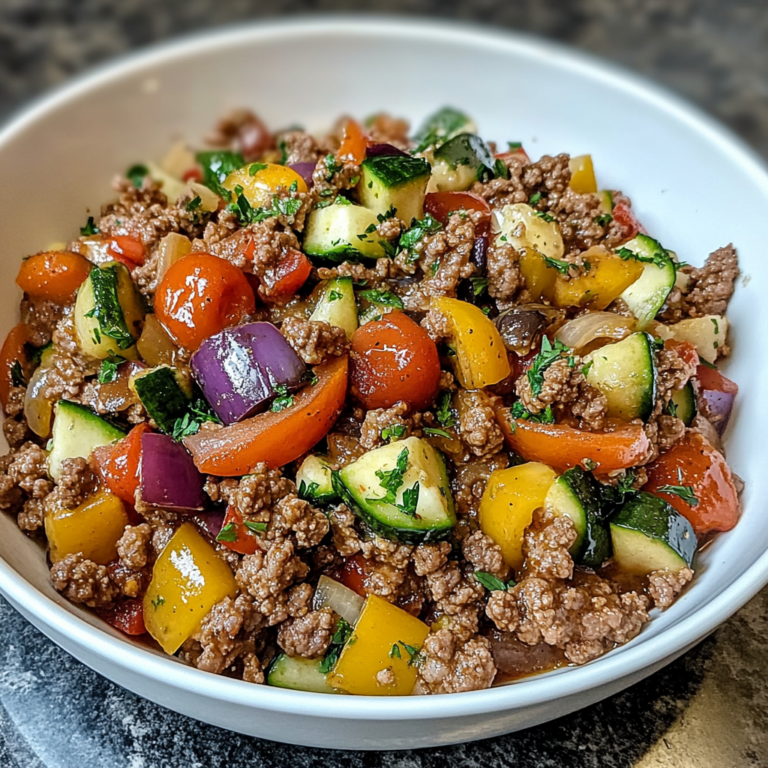 Quick & Flavorful Mediterranean Ground Beef Stir-Fry Recipe