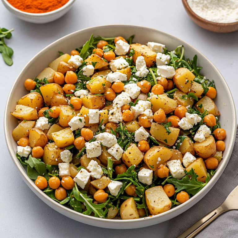 Irresistible Potato and Chickpea Salad with Feta & Herbs