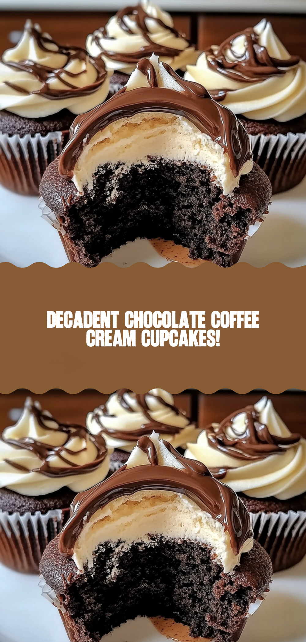 Chocolate Coffee Cream Cupcakes Recipe You'll Love