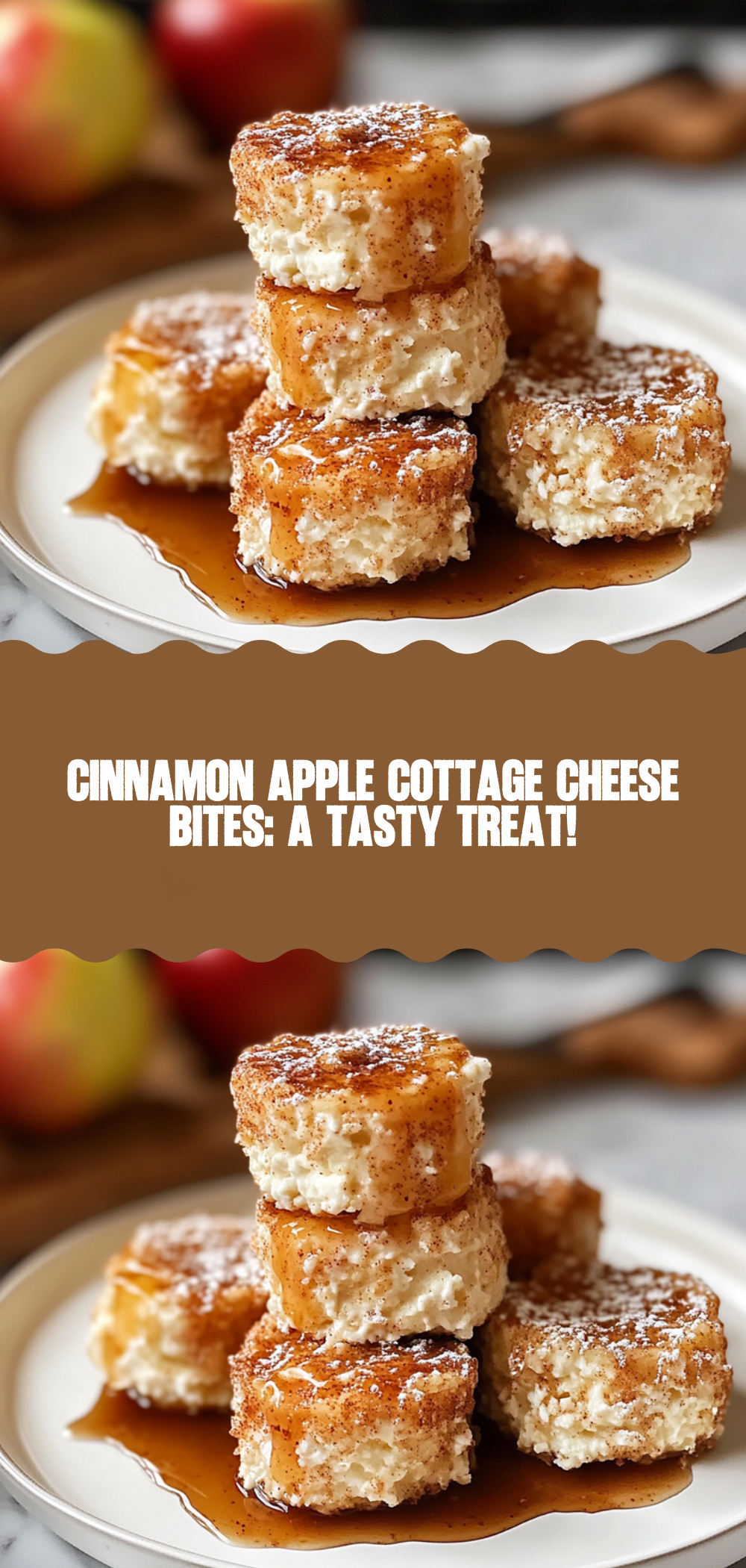 Cinnamon Apple Cottage Cheese Bites