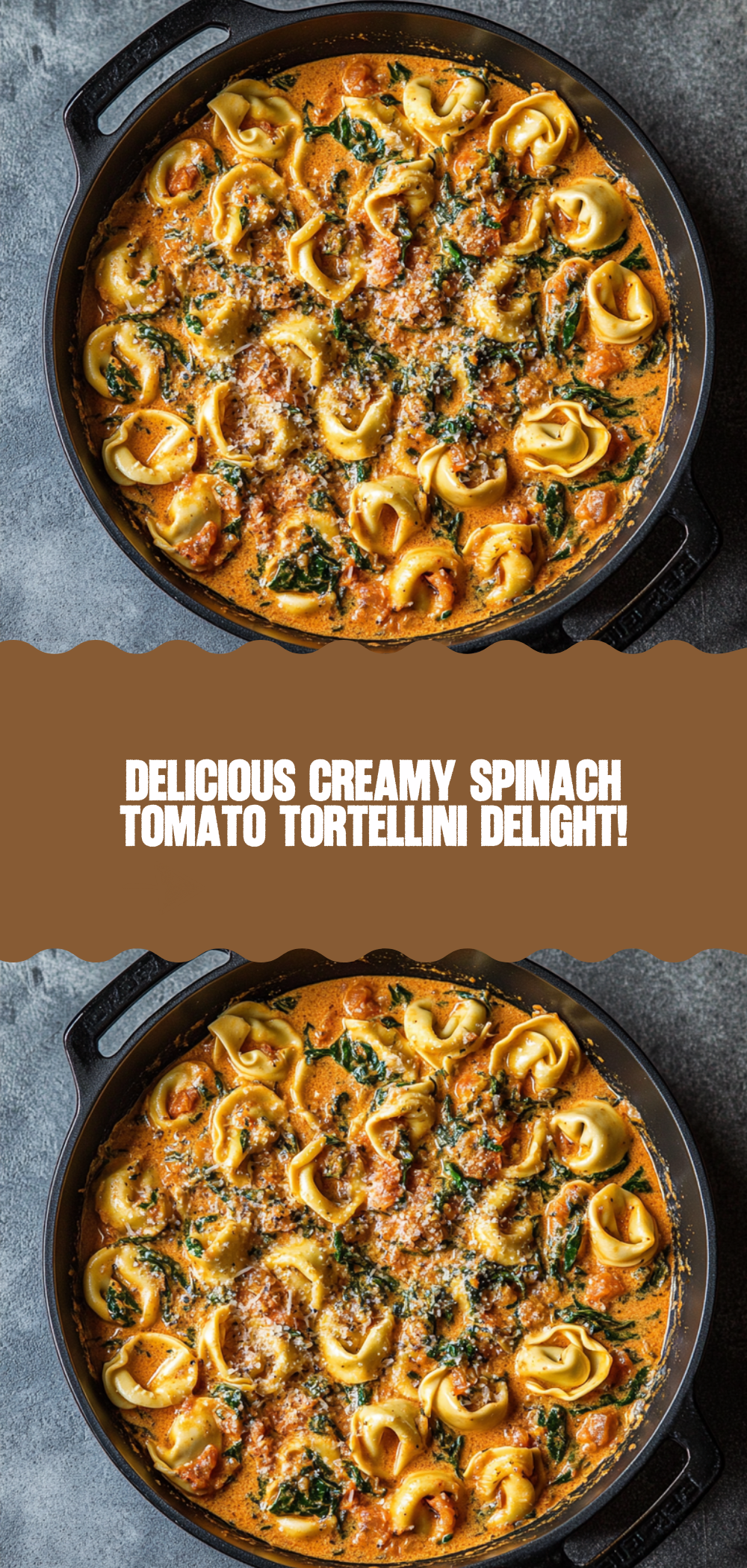 Creamy Spinach Tomato Tortellini Recipe
