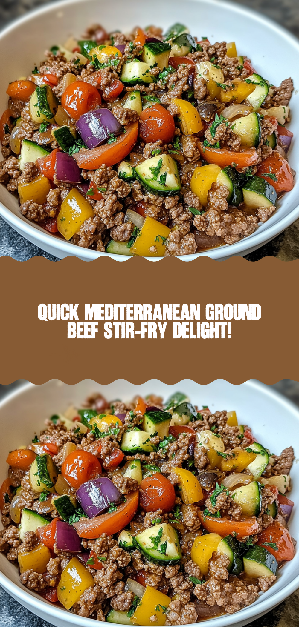 Mediterranean Ground Beef Stir-Fry